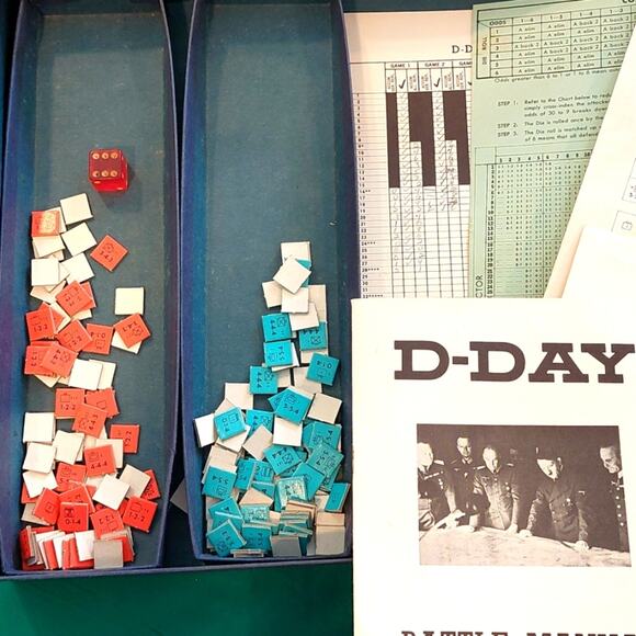 VTG World war II invasion game Avalon Hill 1965 D DAY - Picture 8 of 10